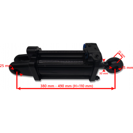 MOCNY SIŁOWNIK HYDRAULICZNY T-25 T-16 T-30 C75x110